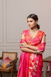 Vibha Saree with Blouse - Red